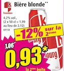 Bière blonde - KRONENBOURG en promo chez Norma Strasbourg à 0,93 €