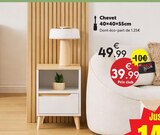 Chevet 40x40x55cm - Maxi Bazar à Charenton-le-Pont Chevet 40x40x55cm en promo chez Maxi Bazar Charenton-le-Pont à 39,99 €