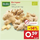 Bio Ingwer im Netto Marken-Discount Prospekt Bio Ingwer von BioBio im aktuellen Netto Marken-Discount Prospekt für 0,59 €