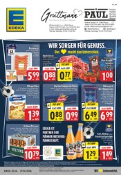 Aktueller EDEKA Discounter Prospekt in Kaarst und Umgebung, "Aktuelle Angebote" mit 24 Seiten, 22.06.2026 - 27.06.2026