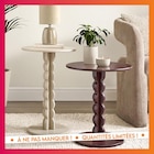 Table d'appoint creme en promo chez B&M Table d'appoint creme dans le catalogue B&M