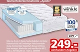 Aktuelle Matratze Angebote bei Segmüller in Leverkusen Aktuelles Taschenfederkernmatratze "Apollo" Angebot bei Segmüller in Leverkusen ab 249,00 €