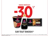 Promo -30% remise immédiate sur tout Tanoshi à  dans le catalogue Intermarché Express ""