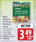 Original Thüringer Rostbratwurst von Wolf im aktuellen EDEKA Prospekt