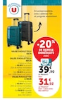 Valise à roulettes 55CM - U en promo chez Super U Montpellier à 31,92 €