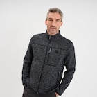 Gilet manches longues col montant gris foncé homme - La Halle Gilet manches longues col montant gris foncé homme à 39,99 € dans le catalogue La Halle