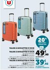 Valise à roulettes 53CM - U en promo chez Hyper U Rouen à 39,92 €