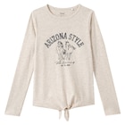 Mädchen Langarmshirt mit Pferde-Print im aktuellen Ernstings family Prospekt für 8,99 €