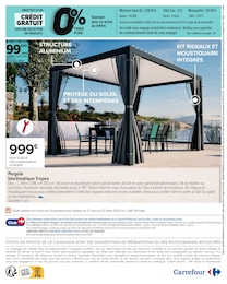 Prix et réduction Pergola dans le prospectus Carrefour en cours Offre Pergola dans le catalogue Carrefour du moment à la page 2
