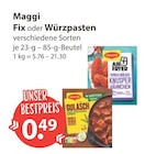 Fix oder Würzpasten von Maggi im aktuellen V-Markt Prospekt für 0,49 €