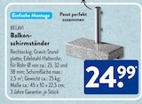 Balkonschirmständer von BELAVI im aktuellen ALDI SÜD Prospekt für 24,99 €