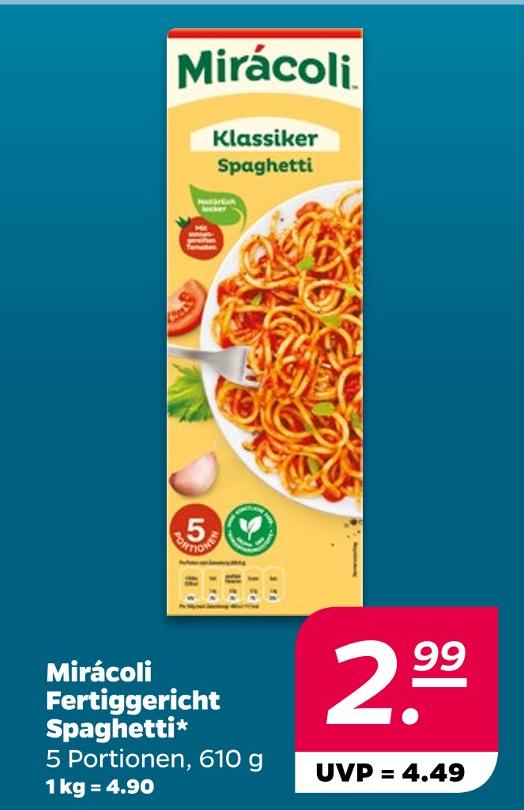 Fertiggericht Spaghetti