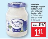 cremiger Joghurt mild 3,8% Fett Angebote von Landliebe bei Marktkauf Rottenburg für 1,11 €