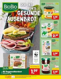 Bio Brotaufstrich im Netto Marken-Discount Prospekt Aktuelle Angebote auf S. 59