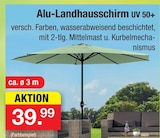 Aktuelles Alu-Landhausschirm Angebot bei Zimmermann in Göttingen ab 39,99 €
