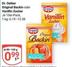 Original Backin im Angebot bei GLOBUS in Maintal Original Backin Angebote von Dr. Oetker bei GLOBUS Maintal für 0,99 €