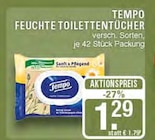 Feuchte Toilettentücher bei EDEKA im Haltern am See Prospekt für 1,29 €