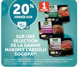 20% versés sur ma Carte U sur une sélection de la gamme marinée L'Absolu Socopa - Socopa en promo chez Hyper U Aix-en-Provence