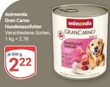 Gran Carno Hundenassfutter im Angebot bei GLOBUS in Duisburg Gran Carno Hundenassfutter Angebote von Animonda bei GLOBUS Duisburg für 2,22 €