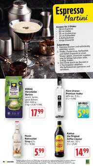 Kaffee im EDEKA Prospekt "Aktuelle Angebote" mit 52 Seiten (Mannheim)