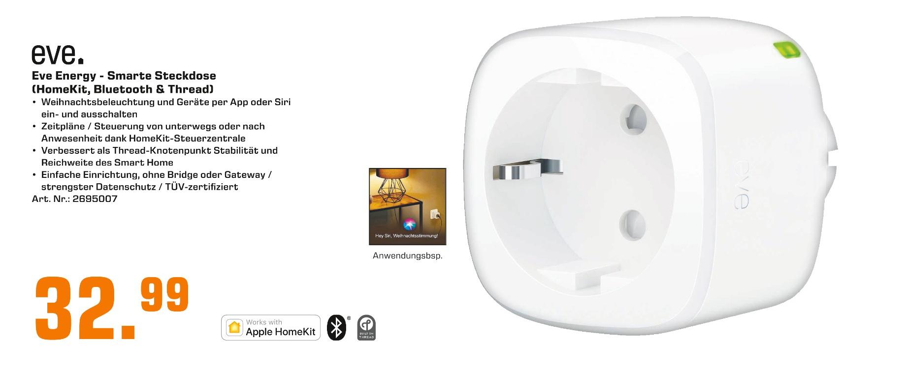 Saturn Osnabrück - Eve Energy - Smarte Steckdose Eve Energy - Smarte Steckdose Angebot bei Saturn Osnabrück im Prospekt Top Angebote