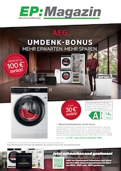 Waschmaschine im EP: Prospekt in Kiel Aktueller EP: Prospekt mit Waschmaschine, "UMDENK-BONUS", Seite 1