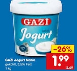 Jogurt Natur im Angebot bei Netto Marken-Discount in Bottrop Jogurt Natur Angebote von GAZI bei Netto Marken-Discount Bottrop für 1,99 €