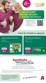 mea - meine apotheke Apotheken Prospekt der aktuellen Woche mit 4 Seiten, gültig von 01.09.2025 bis 30.09.2025, in Harthausen und Umgebung Aktueller mea - meine apotheke Apotheken Prospekt in Harthausen und Umgebung, "Unsere September-Angebote" mit 4 Seiten, 01.09.2025 - 30.09.2025