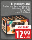 Spezi im Angebot bei E center in Kleve Spezi Angebote von Krombacher bei E center Kleve für 12,99 €