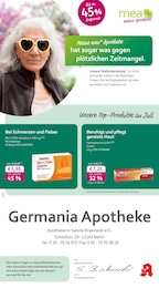 mea - meine apotheke Prospekt für Berlin mit 4 Seiten mea - meine apotheke Prospekt für Berlin: "Unsere Juli-Angebote", 4 Seiten, 01.07.2025 - 31.07.2025