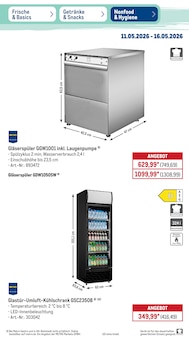 Kühlschrank im METRO Prospekt "Wochenangebote" mit 51 Seiten (Ahlen)