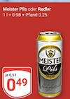 Pils im Angebot bei GLOBUS in Saarlouis Pils Angebote von Meister bei GLOBUS Saarlouis für 0,49 €