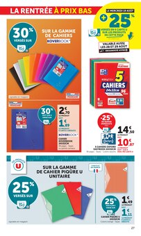 Catalogue Hyper U, 11/08/2026 - 06/09/2026, LES PRIX BAS Spécial rentrée, 96 pages Prospectus Hyper U en cours, "LES PRIX BAS Spécial rentrée", 96 pages