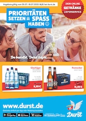Wasser im Durst.de Prospekt in Rostock Aktueller Durst.de Prospekt mit Wasser, "Du bestellst. Durst liefert.", Seite 1