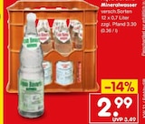 Mineralwasser im Netto Marken-Discount Prospekt Mineralwasser im aktuellen Netto Marken-Discount Prospekt für 2,99 €