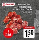 Aktuelles Zwiebelmettwurst oder Schinken-Zwiebelmettwurst mit Paprika Angebot bei EDEKA in Krefeld ab 1,50 €