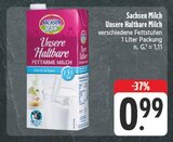 Unsere Haltbare Milch im Angebot bei EDEKA in Hoyerswerda Unsere Haltbare Milch Angebote von Sachsen Milch bei EDEKA Hoyerswerda für 0,99 €