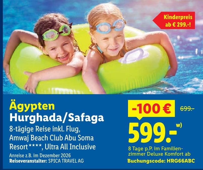 Ägypten Hurghada/Safaga 8-tägige Reise inkl. Flug, Amwaj Beach Club Abu Soma Resort , Ultra All Inclusive