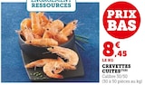 Crevettes Cuites en promo chez U Express Pau à 8,45 €