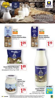 Sahne im aktuellen EDEKA Prospekt (Heilbronn) Sahne im EDEKA Prospekt "Aktuelle Angebote" mit 54 Seiten (Heilbronn)
