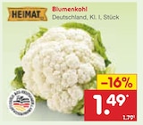 Blumenkohl im Angebot bei Netto Marken-Discount in Pforzheim Blumenkohl Angebote von Heimat bei Netto Marken-Discount Pforzheim für 1,49 €