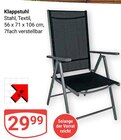 Klappstuhl Angebote bei GLOBUS Bad Homburg für 29,99 €