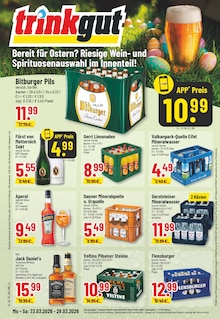 Jack Daniels im Trinkgut Prospekt "Aktuelle Angebote" mit 18 Seiten (Koblenz)