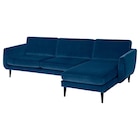 Aktuelles 4er-Sofa mit Récamiere Djuparp dunkel grünblau/schwarz Djuparp dunkel grünblau Angebot bei IKEA in Salzgitter ab 1.149,00 €