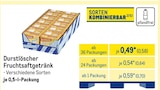 Fruchtsaftgetränk im Metro Prospekt Fruchtsaftgetränk von Durstlöscher im aktuellen Metro Prospekt für 0,58 €