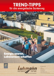 Holz-Zentrum-Luhmann Prospekt "Trend-Tipps FÜR DIE ENERGETISCHE SANIERUNG" für Peine, 9 Seiten, 18.07.2025 - 27.07.2025