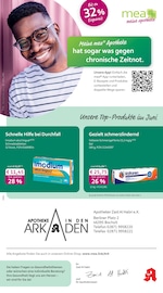 mea - meine apotheke Apotheken Prospekt der aktuellen Woche mit 4 Seiten, gültig von 01.06.2026 bis 30.06.2026, in Rhede und Umgebung Aktueller mea - meine apotheke Apotheken Prospekt in Rhede und Umgebung, "Unsere Juni-Angebote" mit 4 Seiten, 01.06.2026 - 30.06.2026