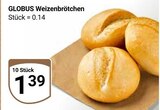 Weizenbrötchen im Angebot bei GLOBUS in Wolfenbüttel Weizenbrötchen Angebote von Globus bei GLOBUS Wolfenbüttel für 1,39 €