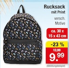 Rucksack im Angebot bei Zimmermann in Hildesheim Rucksack Angebote bei Zimmermann Hildesheim für 9,99 €