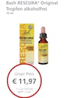 LINDA Allersberg - RESCURA Original Tropfen alkoholfrei Angebot im Prospekt RESCURA Original Tropfen alkoholfrei bei LINDA im Allersberg Prospekt für 11,97 €